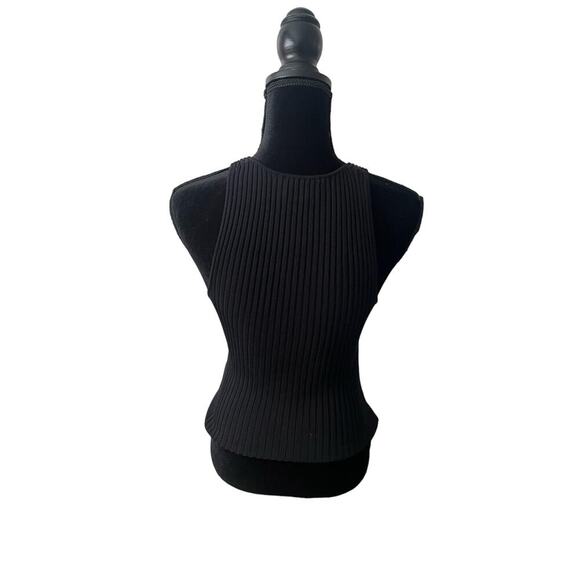 Ganni Black Tank Top - xs - Picture 3 of 4